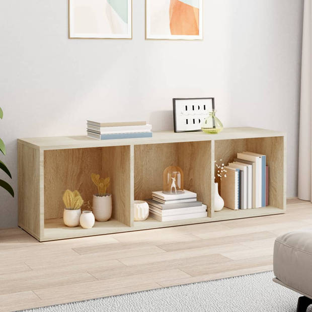 The Living Store Boekenkast - Sonoma Eiken - 36 x 30 x 114 cm - 3 Vakken