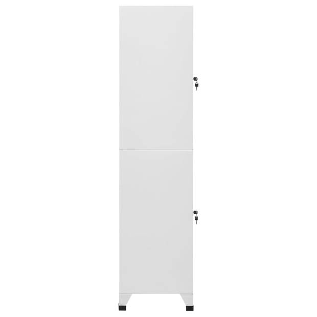 vidaXL Lockerkast met 2 vakken 38x45x180 cm