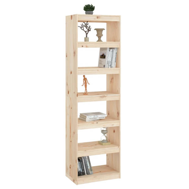 vidaXL Boekenkast/kamerscherm 60x30x199,5 cm massief grenenhout