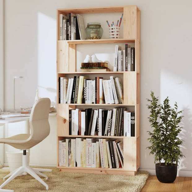 vidaXL Boekenkast/kamerscherm 80x25x163,5 cm massief grenenhout