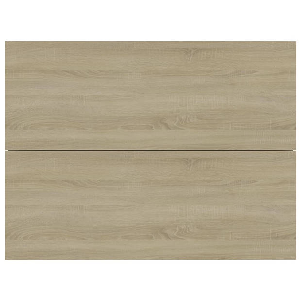 vidaXL Nachtkastjes 2 st 40x30x30 cm bewerkt hout sonoma eikenkleurig