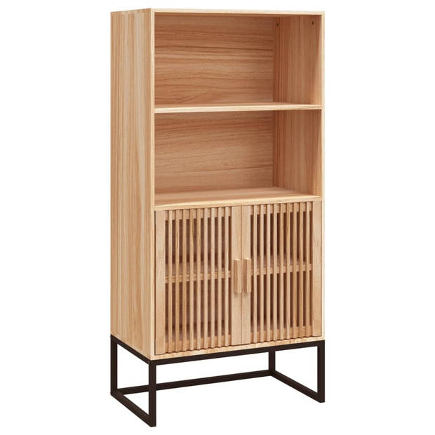 The Living Store Hoge Kast - Scandinavisch Ontwerp - 60x35x125 cm - Duurzaam Hout