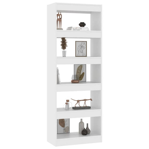The Living Store Boekenkast - Hout - 60 x 30 x 166 cm - Wit