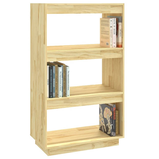 The Living Store Boekenkast/kamerscherm 60x35x103 cm massief grenenhout - Kast