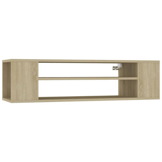 The Living Store Hangend TV-meubel - Sonoma eiken - 100 x 30 x 26.5 cm