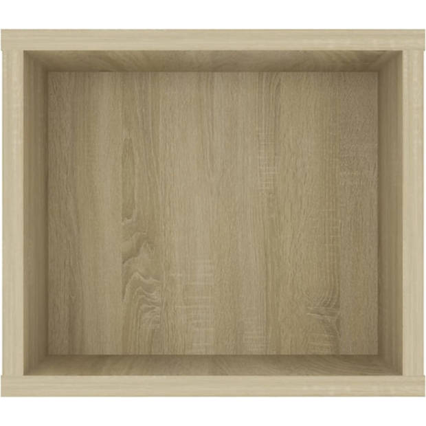 The Living Store Hangend TV-meubel - Sonoma eiken - 100 x 30 x 26.5 cm