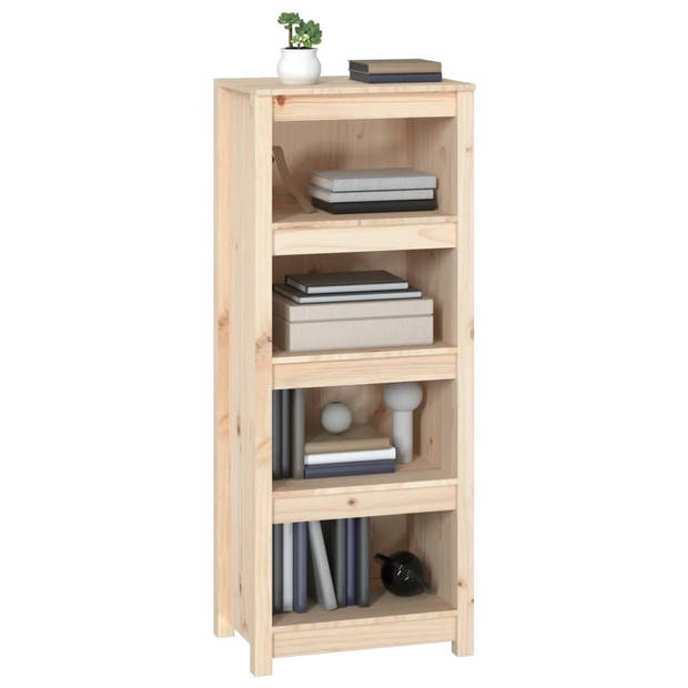 vidaXL Boekenkast 50x35x125,5 cm massief grenenhout