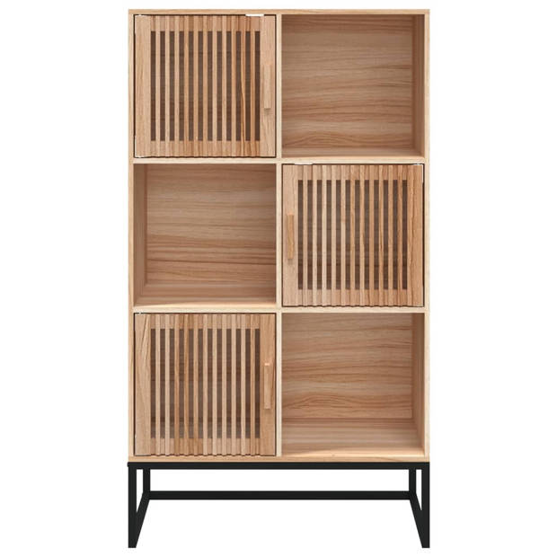 The Living Store Hoge Kast - bewerkt hout - 70 x 35 x 125 cm - Scandinavisch design