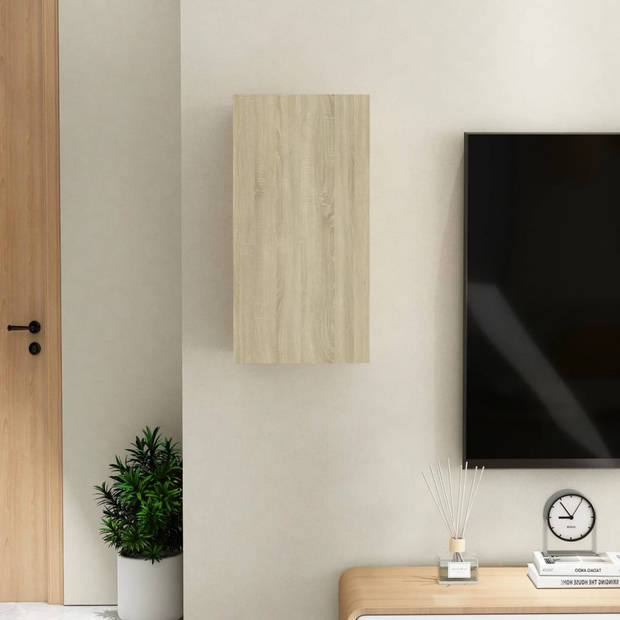 The Living Store TV-kast - Sonoma eiken - 30.5 x 30 x 60 cm - 2 schappen