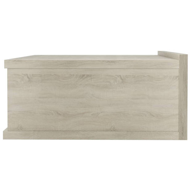 vidaXL Nachtkastjes 2 st 40x30x15 cm bewerkt hout sonoma eikenkleurig