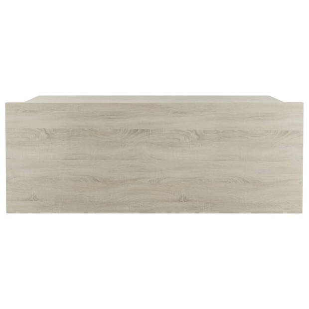 vidaXL Nachtkastjes 2 st 40x30x15 cm bewerkt hout sonoma eikenkleurig