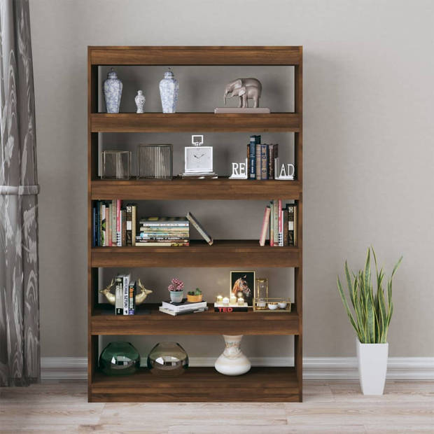 The Living Store Boekenkast Classic - Hout - 100 x 30 x 166 cm - Bruineiken