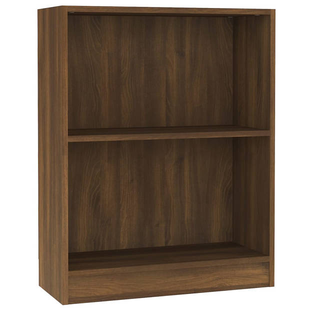 The Living Store Boekenkast - Compact en functioneel - Afmeting- 60 x 24 x 74.5 cm - Kleur- Bruineiken