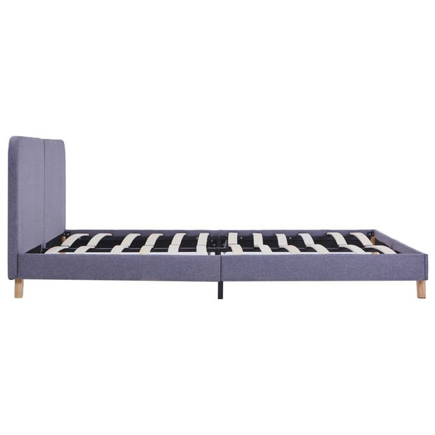 vidaXL Bedframe stof lichtgrijs 160x200 cm