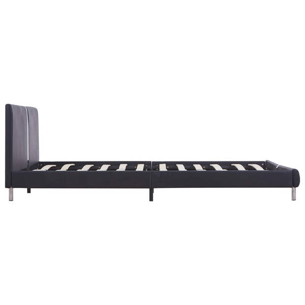 vidaXL Bedframe kunstleer zwart 140x200 cm