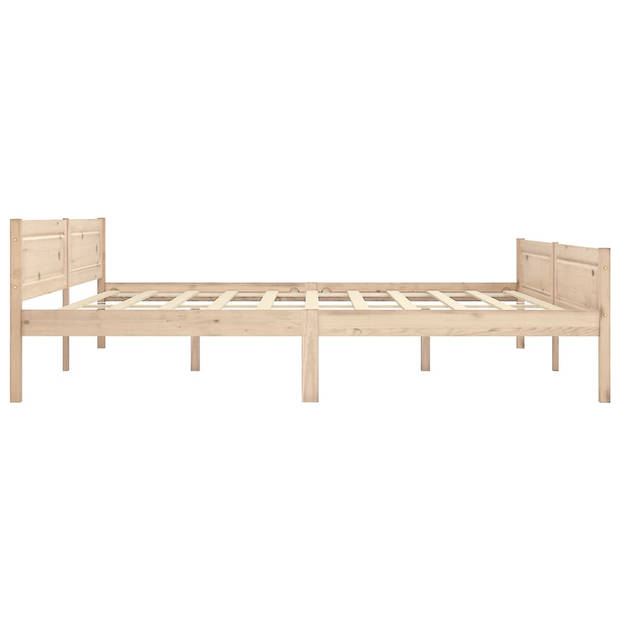 vidaXL Bedframe massief grenenhout 200x200 cm