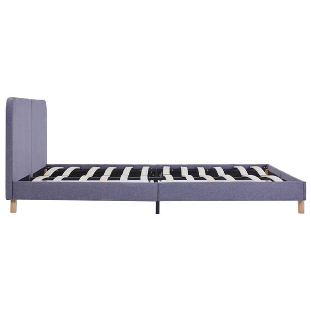 vidaXL Bedframe stof lichtgrijs 180x200 cm