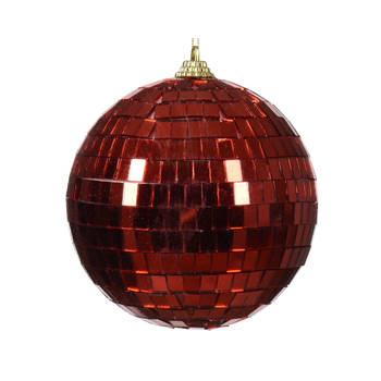 Decoris - Kerstballen foam d10l10 cm kerstrood kerst