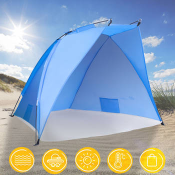 Tresko- Strandtent, pop-up, zonwering windbescherming tent UV-bescherming