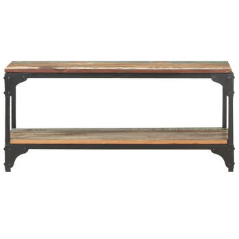 The Living Store Salontafel Hout - Gerecycled - Industriële stijl - 90x30x40 cm