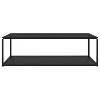 The Living Store Salontafel Basic - 120 x 60 cm - Glas en staal