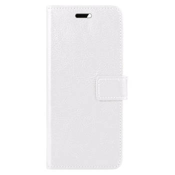 Basey Apple iPhone 15 Pro Max Hoesje Book Case Kunstleer Cover Hoes - Wit