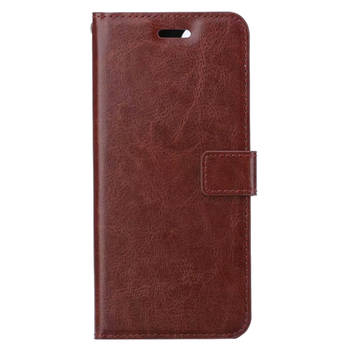 Basey Apple iPhone 15 Plus Hoesje Book Case Kunstleer Cover Hoes - Bruin