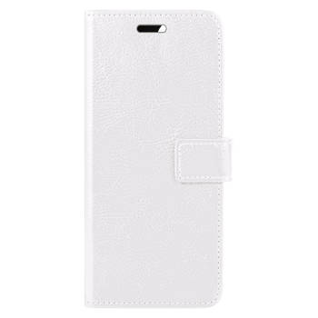 Basey Apple iPhone 15 Plus Hoesje Book Case Kunstleer Cover Hoes - Wit