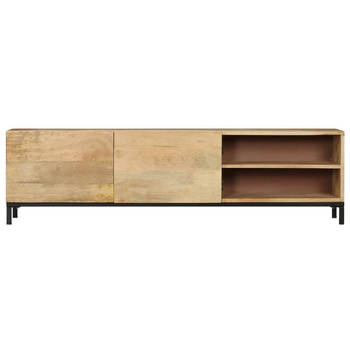 The Living Store TV-kast Antieke Stijl - 145x30x41 cm - Massief mangohout