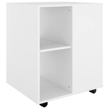 The Living Store Verrijdbare kast - Bureau onderkast - Wit - 60 x 53 x 72 cm - Gemaakt van spaanplaat