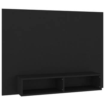 The Living Store TV-wandmeubel Hifi-kast - 120x23.5x90 cm - zwart - spaanplaat