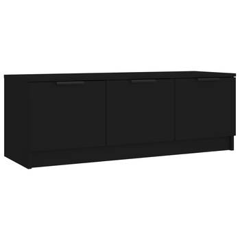 The Living Store Stereokast - - Tv-meubel - 102 x 35 x 36.5 cm - Zwart