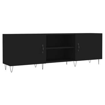 The Living Store Televisiekast - - Tv-meubel - 150 x 30 x 50 cm - Zwart