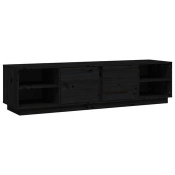 The Living Store TV-kast - Trendy - Meubel - 156 x 40 x 40 cm - Zwart