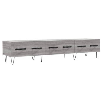 The Living Store TV-meubel - Trendy - Televisiekast - 150x36x30 cm - Grijs Sonoma Eiken