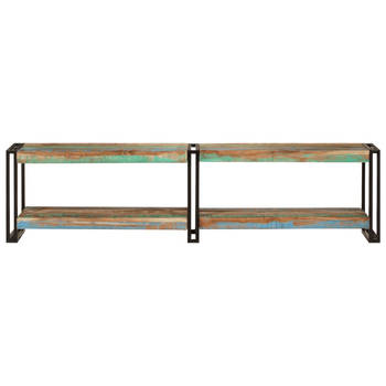 The Living Store Tv-kast - Massief gerecycled hout - Metalen frame - 160 x 30 x 40 cm