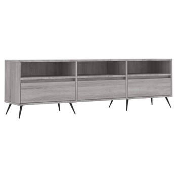The Living Store Tv-meubel - - 150 x 30 x 44.5 cm - Grijs Sonoma eiken