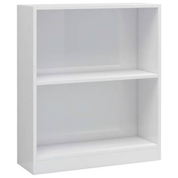 The Living Store Boekenkast - Compact - 60 x 24 x 74.5 cm - Hoogglans wit