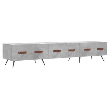 The Living Store Televisiekast Betongrijs - Trendy - TV-meubel - 150 x 36 x 30 cm - Stevig