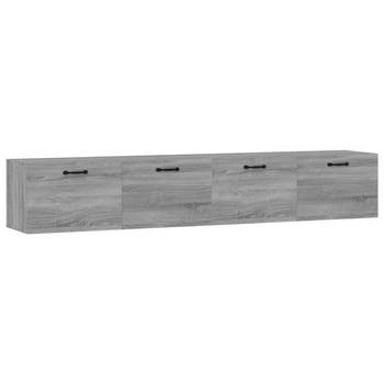 The Living Store Wandkast - Sonoma Eiken - 100 x 36.5 x 35 cm - 2 vakken