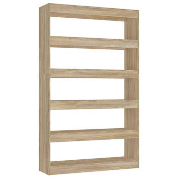 The Living Store Boekenkast Hout 100 x 30 x 166 cm Sonoma eiken - veelzijdig en stabiel