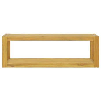 The Living Store Badkaast - Teakhout - 110x45x35 cm - Wandmontage