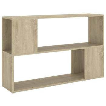 The Living Store Opbergkast - Sonoma eiken - 100 x 24 x 63 cm - 2 Schappen