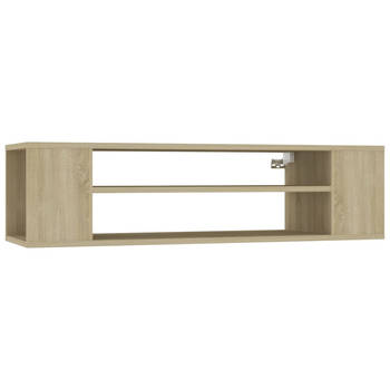 The Living Store Hangend TV-meubel - Sonoma eiken - 100 x 30 x 26.5 cm