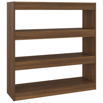 The Living Store Boekenkast - 100 x 30 x 103 cm - Bruineiken - Meubel met opbergruimte