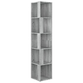 The Living Store Hoekkast - Classic - Opbergkast - 33x33x164.5 cm - Duurzaam materiaal - Stevige structuur - Ruime