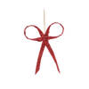 Decoris - Strik plastic l12b1.20h16 cm rood kerst