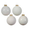 Decoris - Kerstbal glas d7 cm wolwit ass 42st kerst