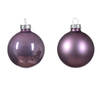 Decoris - Kerstbal glas d6 cm klila ass 10st kerst