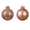 Decoris - Kerstbal glas d5 cm rose ass 12st kerst